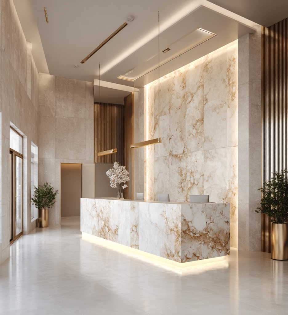 강남치과 로비 내부